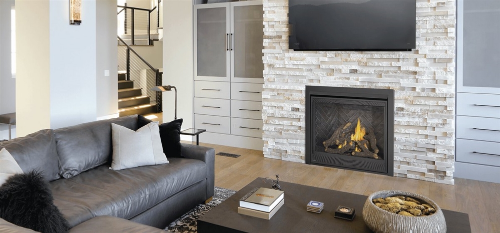 Napoleon Decorative Brick Panels Westminster Grey Standard for Elevation x Series GAS Fireplace 42